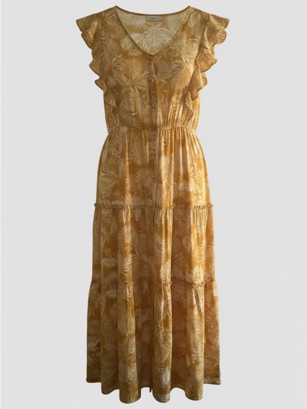 Hayden Yellow Floral Tiered Maxi Dress-You are my sunshine!